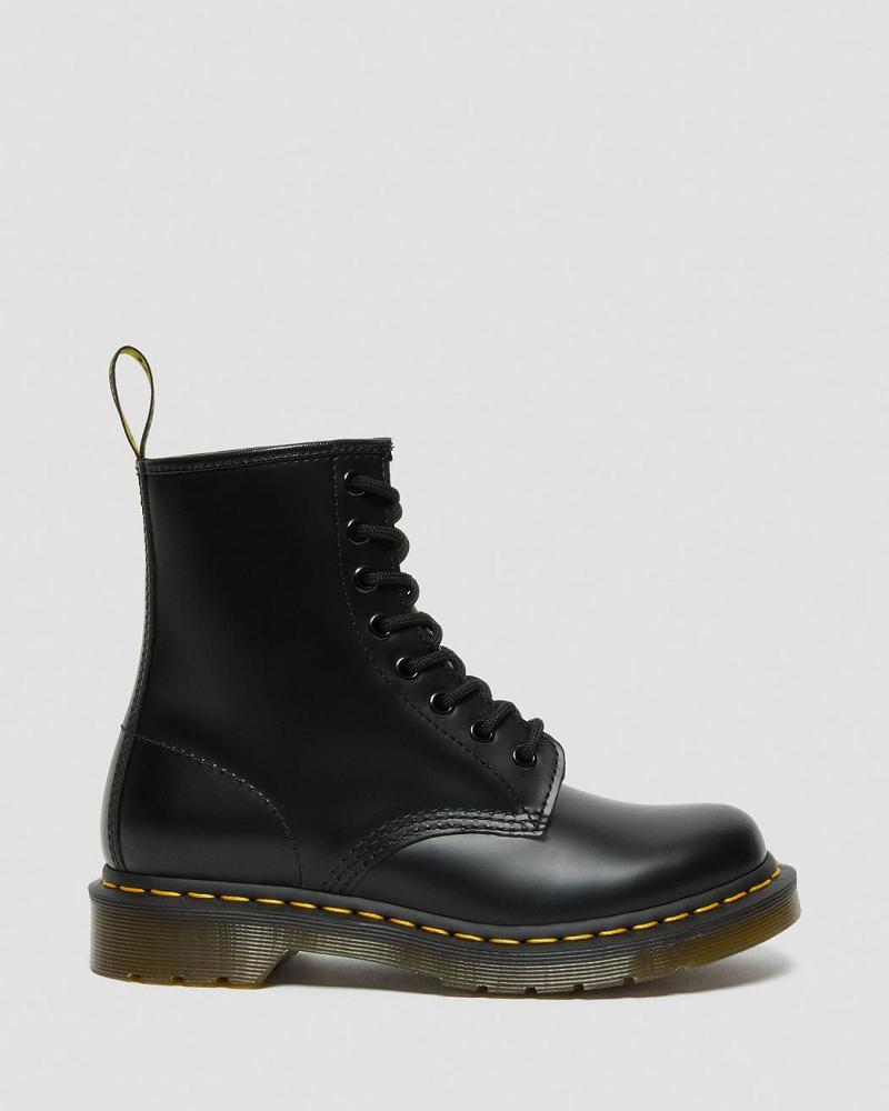 Dr Martens 1460 Smooth Leren Veterlaarzen Dames Zwart | NL 56OKI